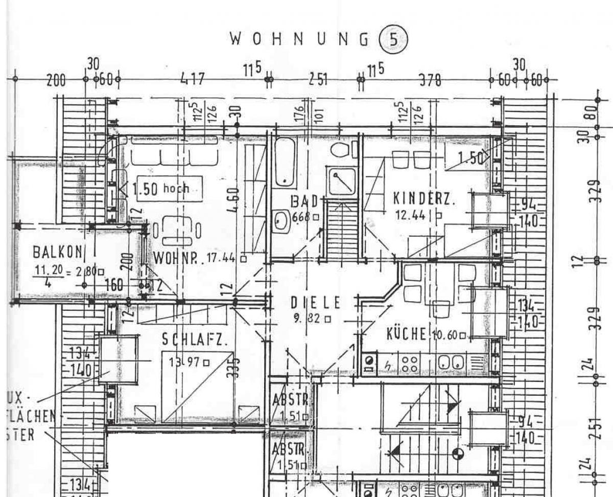 Wohnung erste Ebene_Grundriss